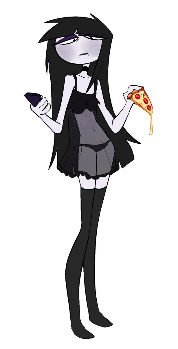 girl need to eat pizz