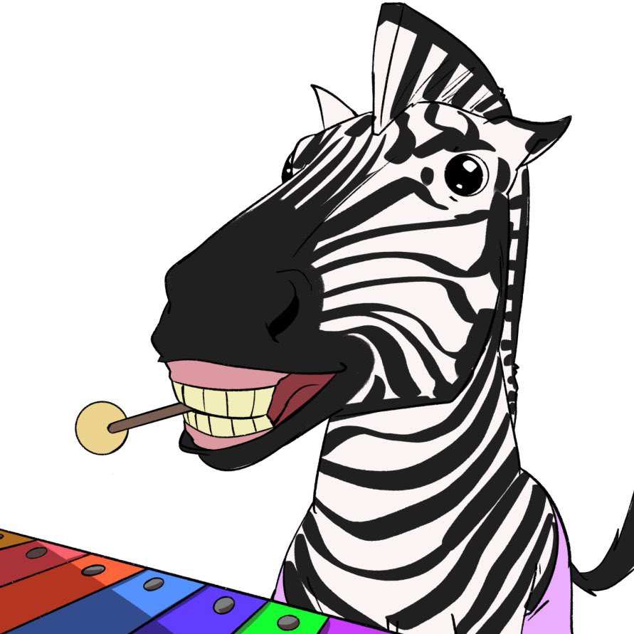 for_futurenas's tweet image. XYZ: Silly Solana memecoin with a zebra rocking a xylophone and lollipop. 🦓🎹

Pun on "XYZ" via XY(z)lo-phone + ze(bra), riffing on generic tech placeholders like .xyz domains or stock tickers. "The xyzchain" mocks blockchain buzz with zero utility, pure vibe.