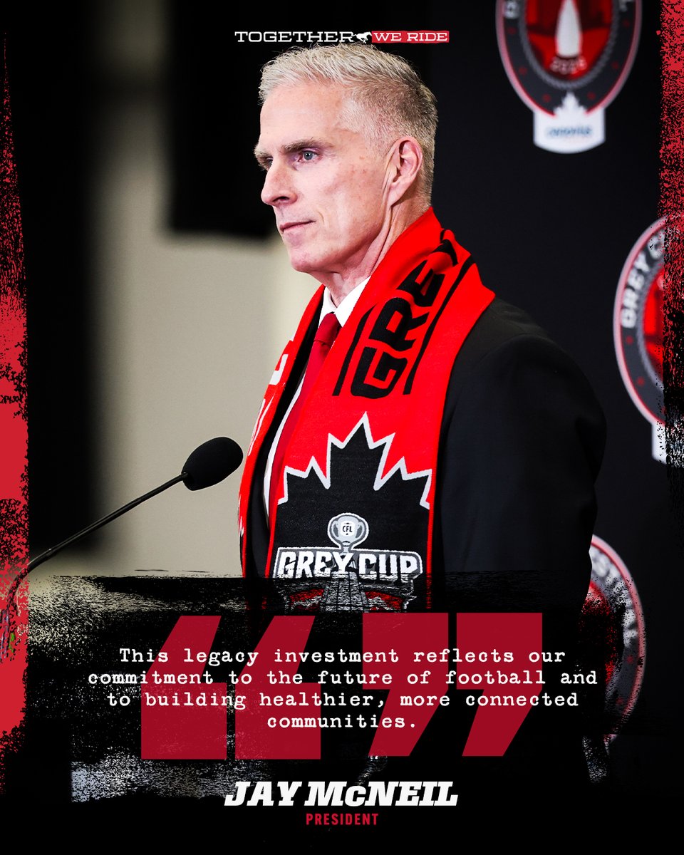 As part of its long-term community commitment, the Grey Cup Festival will deliver a meaningful legacy through Calgary Stampeders Community Flag Football Fields. Supported by a $500,000 investment from the Calgary Stampeders Foundation, the project will see three new youth flag