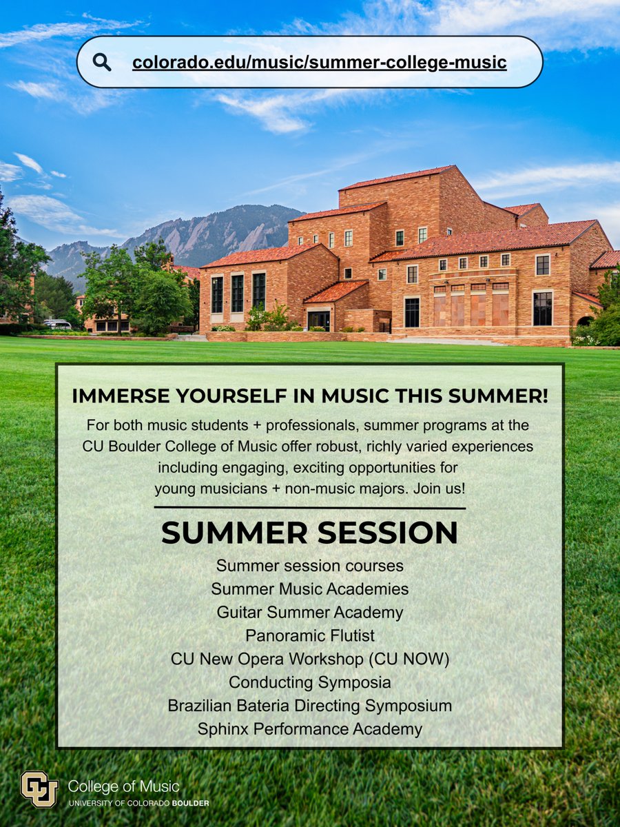 CU Boulder College of Music tweet media