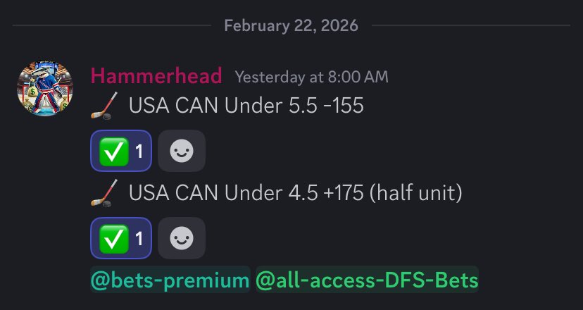 Hammerhead DFS & Bets tweet media