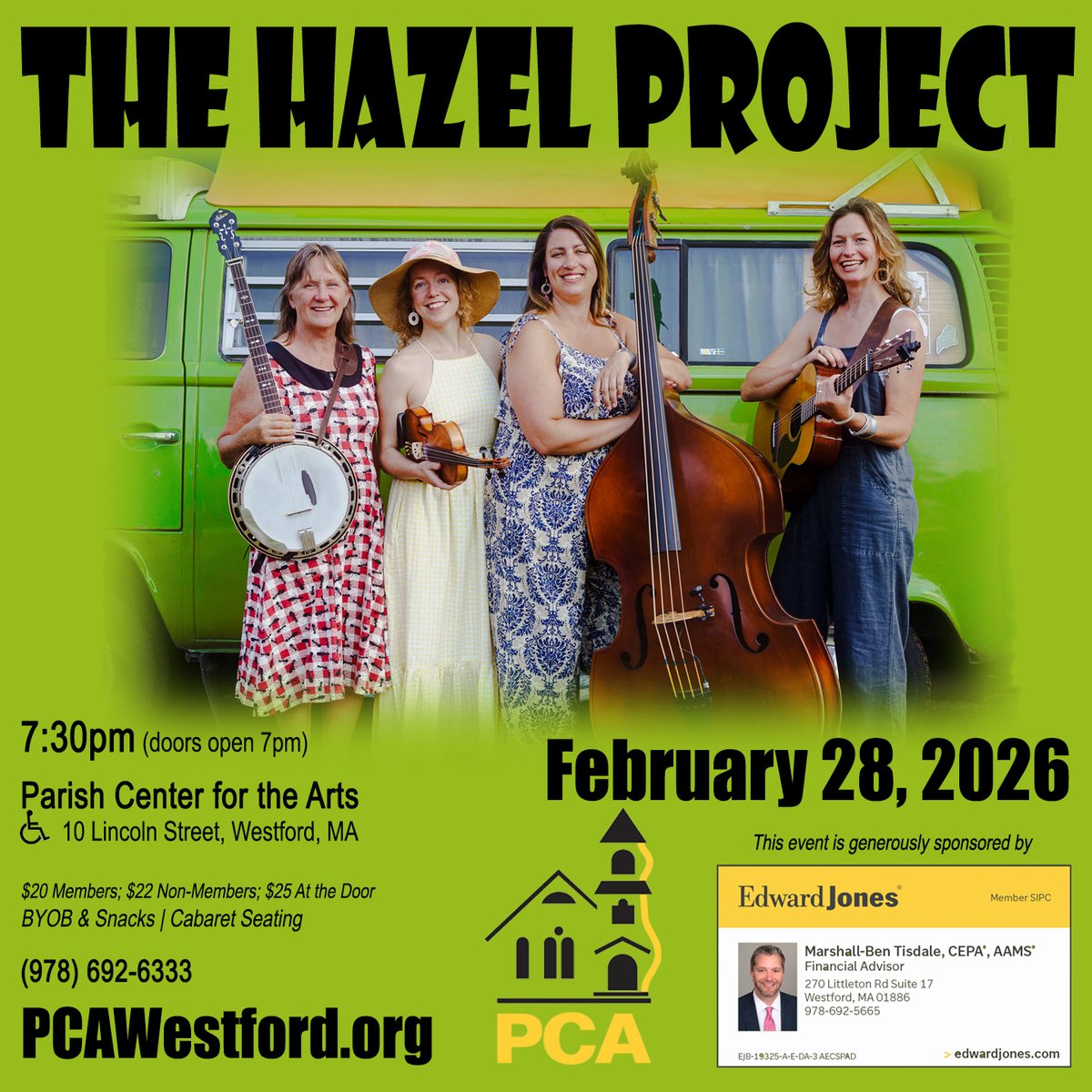 Don't miss The Hazel Project's return to <a href="/pcawestford/">Parish Center for the Arts (PCA)</a> 2/28, 7:30pm!