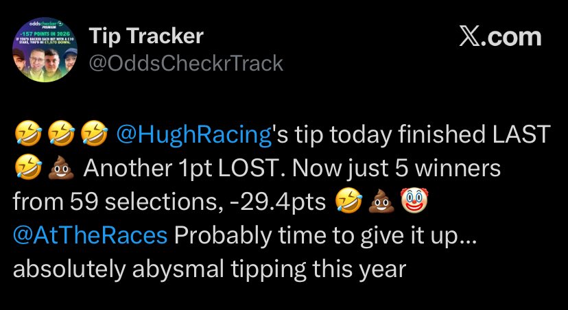 Off To The Races tweet media