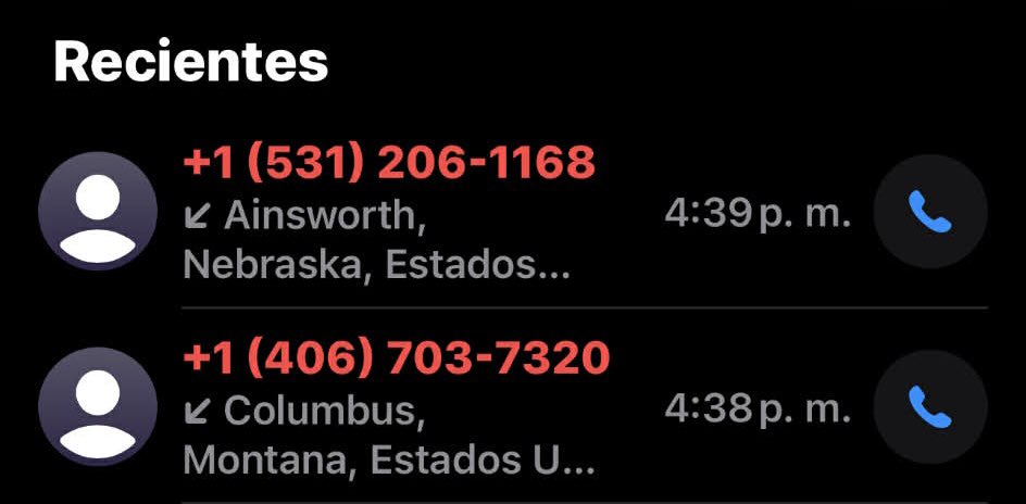 Aca les dejo este detalle , el día de hoy eh recibido 7 llamas de USA 🇺🇸 DE NÚMEROS QUE NO CONOZCO , cuidado si te pasa no contestes . Puede sobrinos de la TIA B18