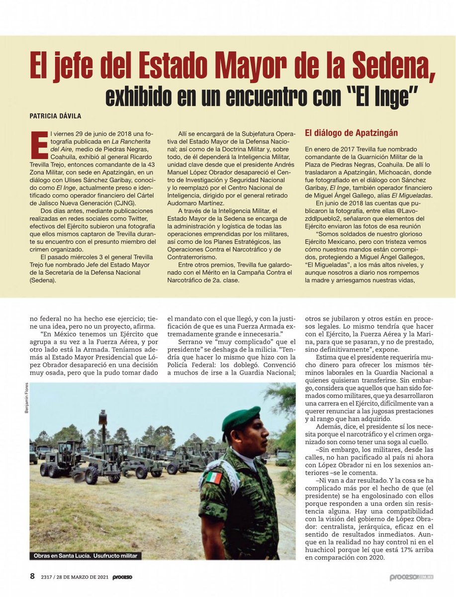JPAlGd's tweet photo. No se nos olvide que Trevilla es ya viejo conocido y amigo del CJNG.

Ya en 2018 había tenido sendas conversaciones con altos mandos de “El Mencho”…

Que ahora no nos salga con lágrimas de lagartija.

Vía @AlfredoLecona https://t.co/I9mkej76iS