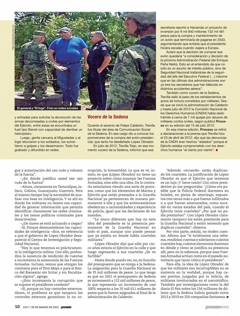 JPAlGd's tweet photo. No se nos olvide que Trevilla es ya viejo conocido y amigo del CJNG.

Ya en 2018 había tenido sendas conversaciones con altos mandos de “El Mencho”…

Que ahora no nos salga con lágrimas de lagartija.

Vía @AlfredoLecona https://t.co/I9mkej76iS