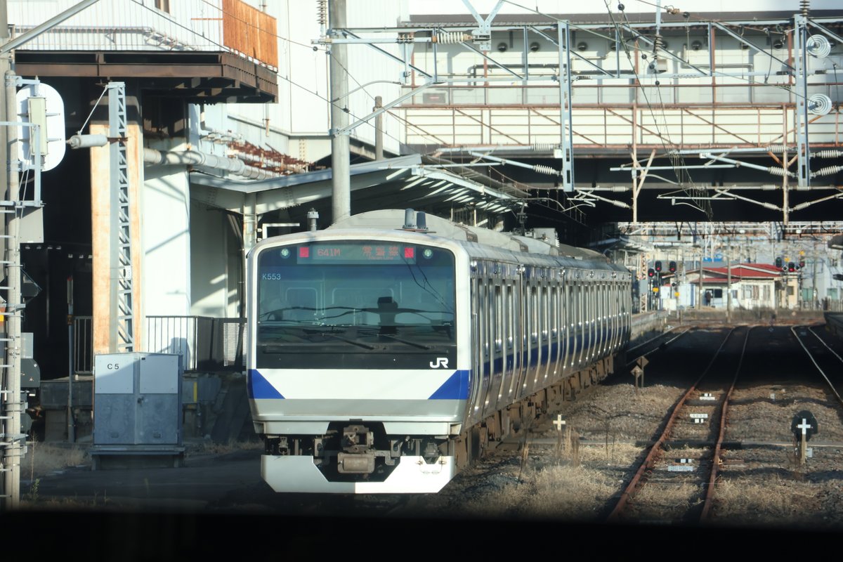 2026/01/18 15:02撮影 常磐線 644M 普通 土浦 行 車内より 後方展望
