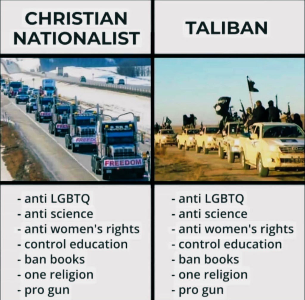 <a href="/NotAvgLiberal/">Not Your Average Liberal</a> Now tell me how white Christians Nationalists are NOT the same as Muslims?!!!!