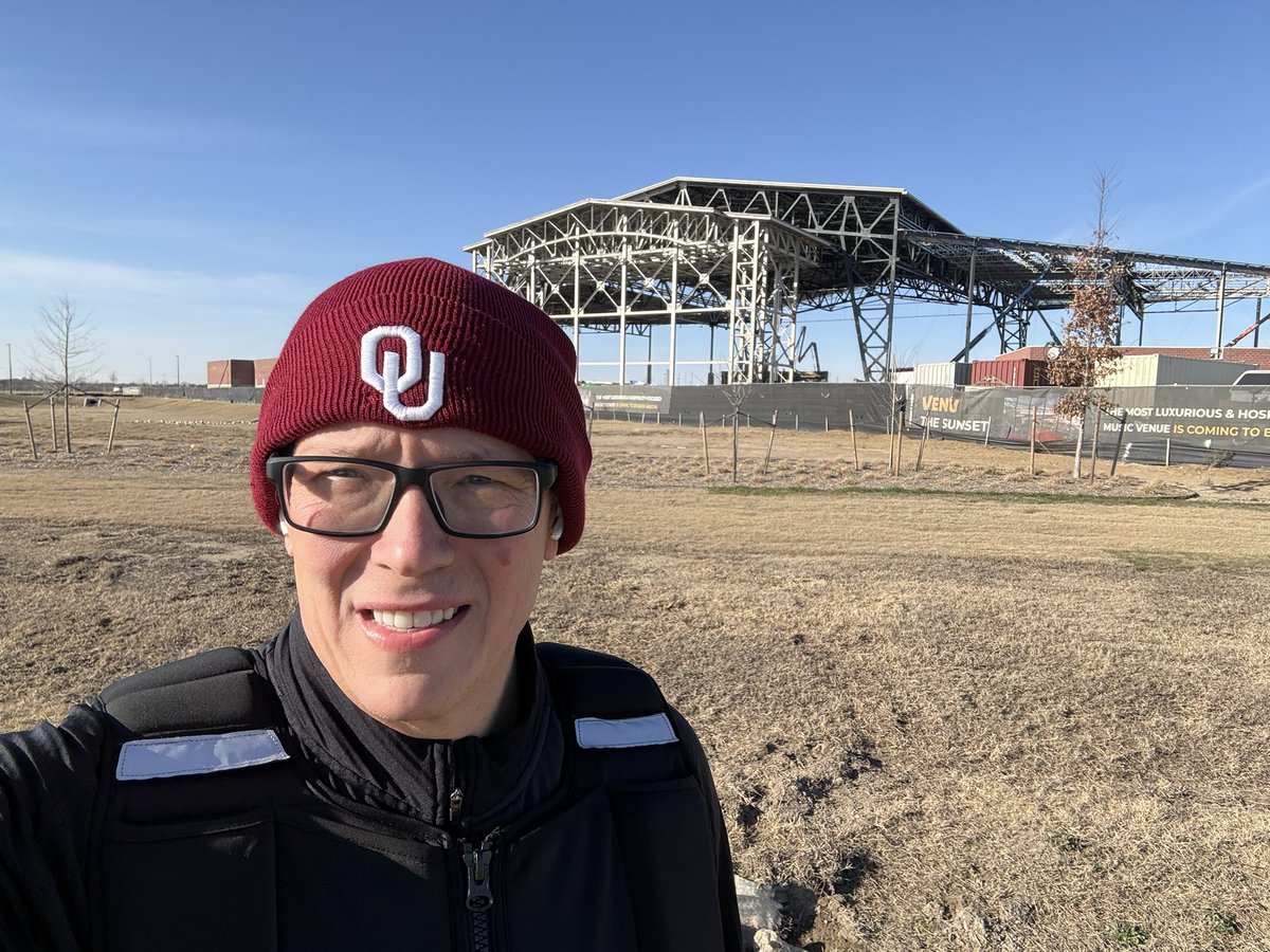 After some Yoga today, I put on my 25lb vest and took a 3 mile ruck. I have unlimited trails where I live . . . Including this big thing they are building behind me. #P90X #F3 #IYKYK