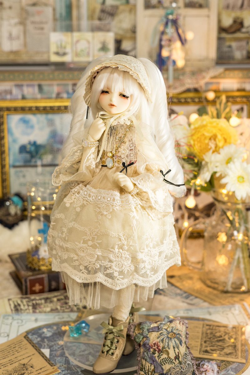 永久薔薇園(@aeteruna1 )様のドレスとクッション✨繊細なレースと