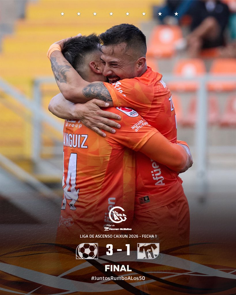 Cobreloa_SADP's tweet photo. Finaaaaaal en Calama!!! ⏱️

Lo ganó nuestro Cobreloa Querido!!!! ✅🦊 https://t.co/PadziLAAXP