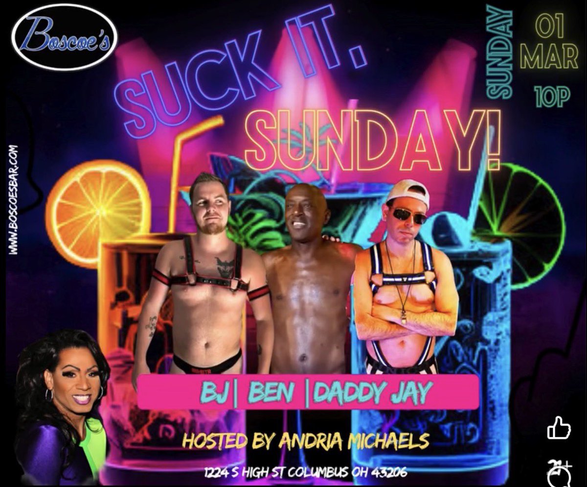 This Sunday at Boscoe’s in Columbus.  10pm