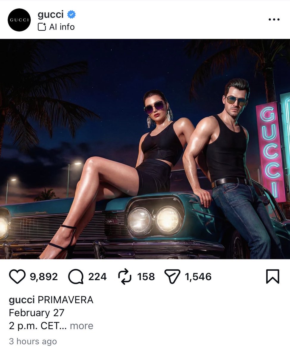 what does it signal to consumers when luxury brands with big budgets are using ai-generated imagery in campaigns?