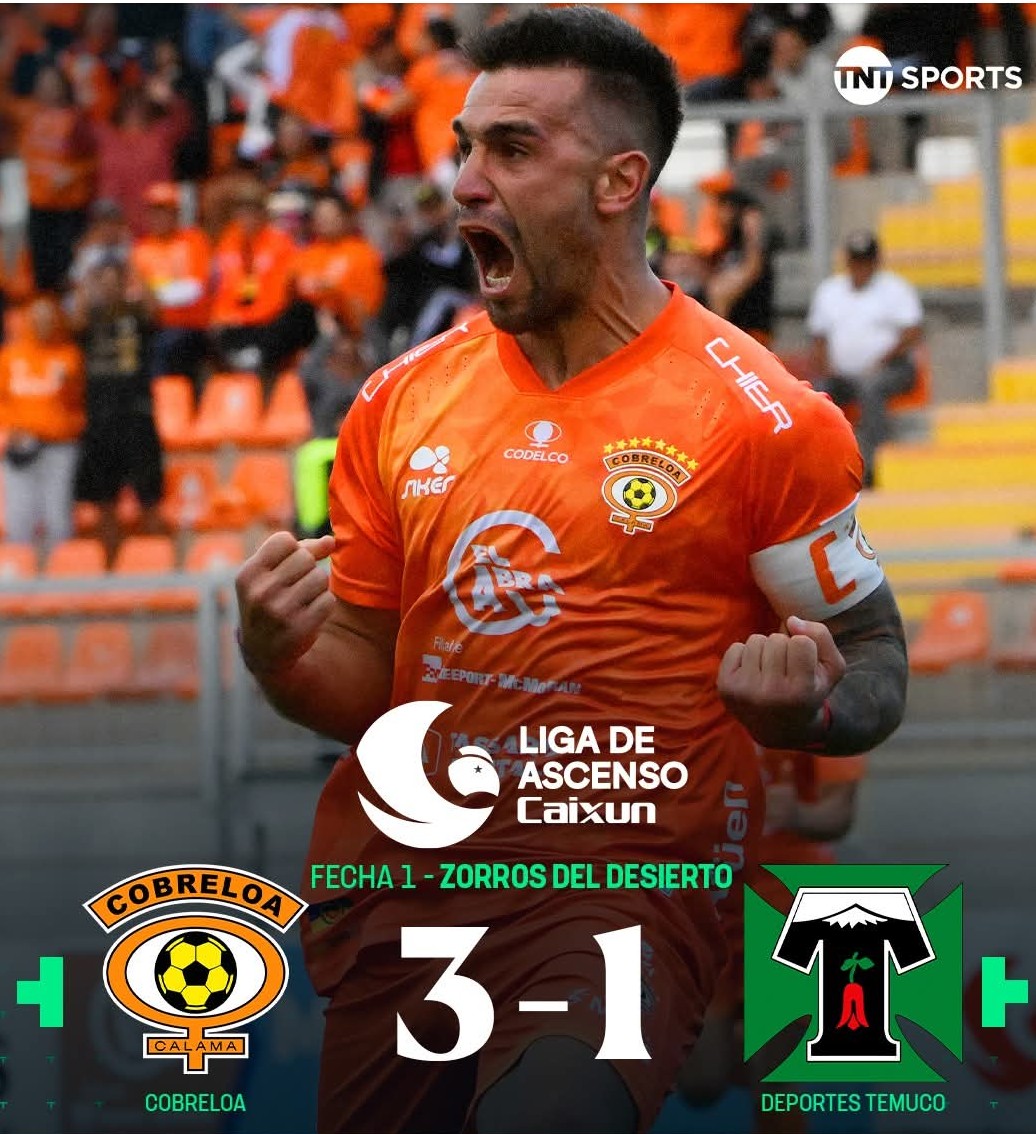 IngenierChile's tweet photo. Con 3 Golazos el zorro 🦊 ganó 3 a 1 a Temuco, grande Cobreloa, buen inicio , gusto, ganó y todos felices. https://t.co/AFDpuwhAVD