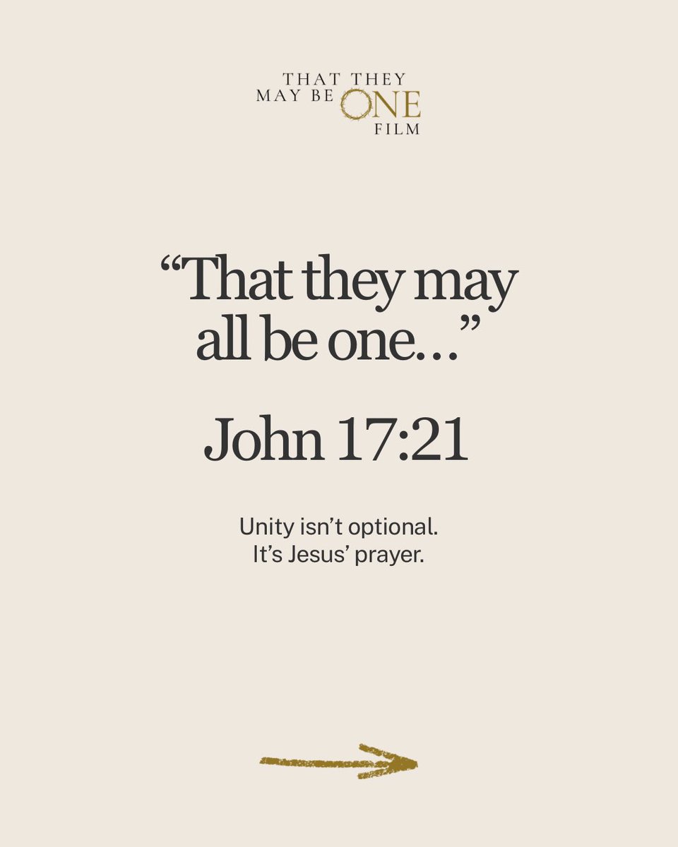 TTMBOFilm's tweet image. Unity isn’t uniformity.
It’s humility.
It’s relationship.
It’s prayer.

The same Spirit who moved at Pentecost still moves today, bringing believers together for the sake of the Gospel.

What’s one step you can take toward unity this week? 

More of this in #ThatTheyMayBeOne,