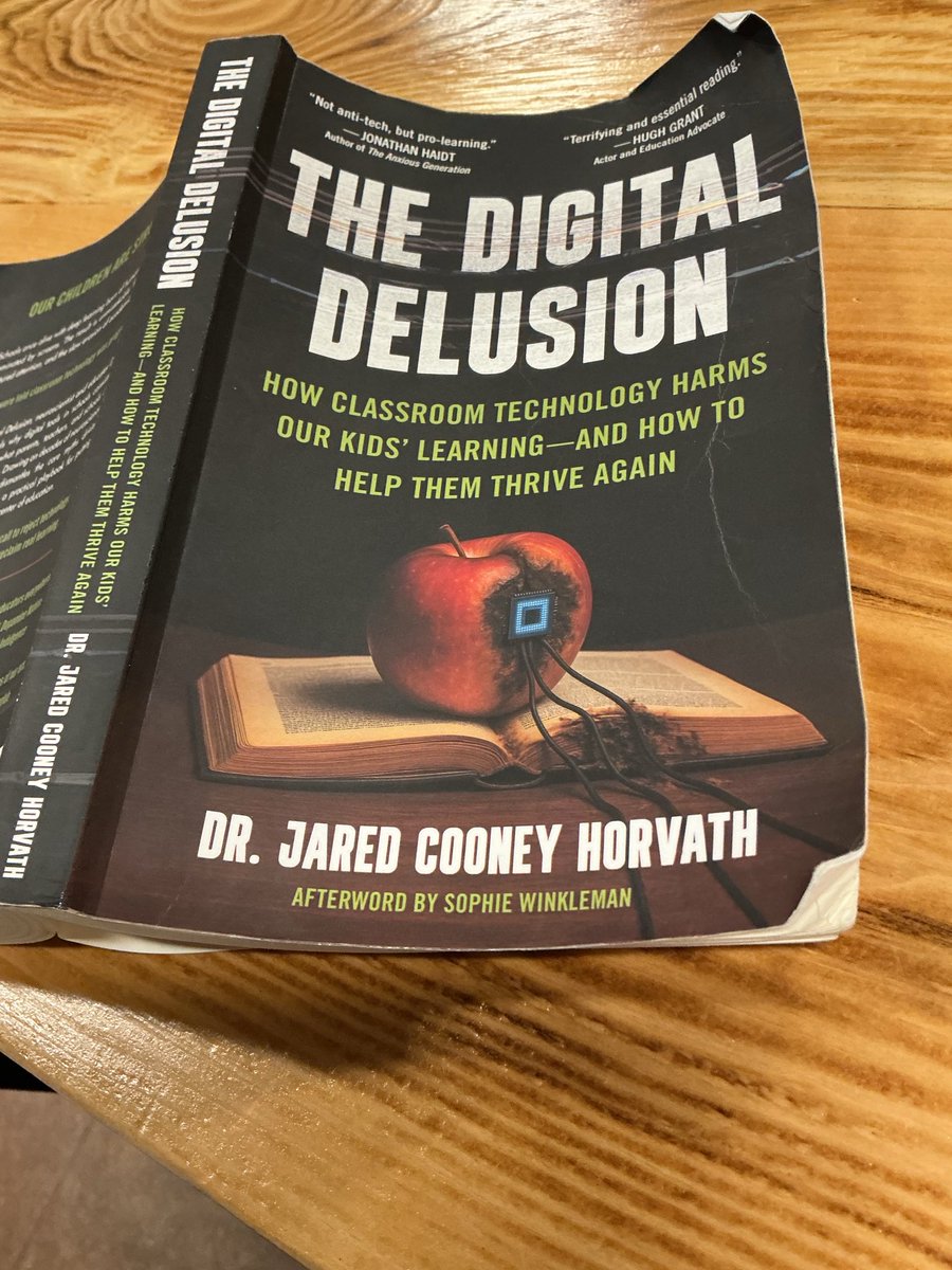 My favorite line (so far) in this great, very important book:

“Strong offline skills transfer easily to the digital realm, but the reverse is almost never true.”
- Dr Jared Cooney Horvath, page 155