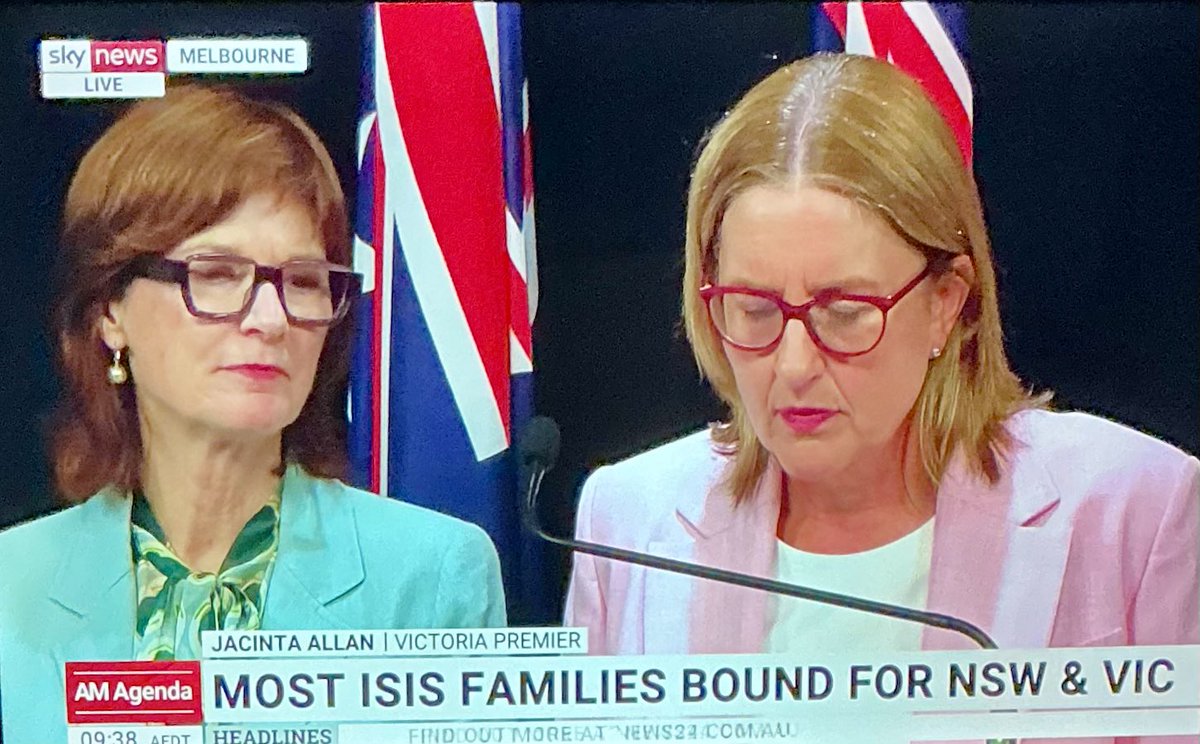 PetefromHayNSW's tweet photo. In the space of two weeks Victorian Premier @JacintaAllanMP has lost the Motorcycle GP to South Australia and gained ISIS brides from Syria for Victoria - What a swap
#SpringSt #VicElection @SkyNewsAust @3AW693 @3AWNeilMitchell @GdDickerson @SenatorHume @TheIPA @J_C_Campbell #Kenny #Credlin