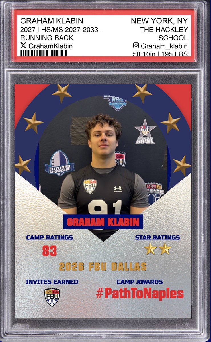 GrahamKlabin's tweet photo. Had a great day at @FBUcamp in Dallas this weekend. Got coached by the best. https://t.co/TcCcyYbBJe