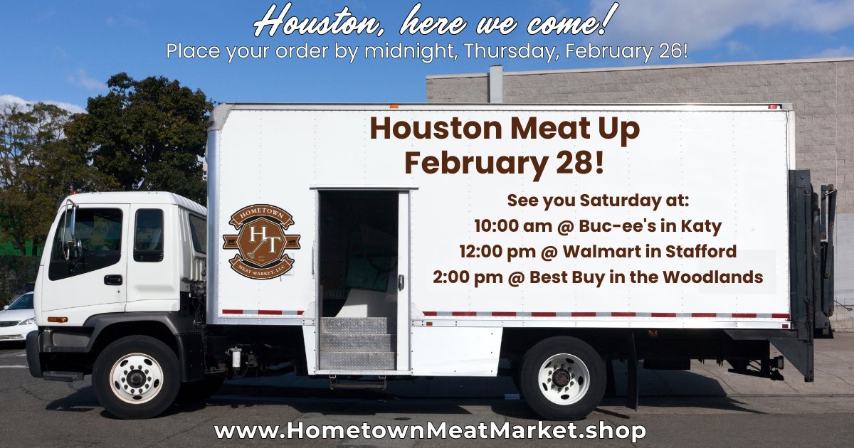 hmmonlinestore's tweet photo. Houston, we’re just days away from heading your way!
Stock up for Spring Break, trips to the beach, or to the lake!
🚨 Place your order by midnight, Thursday 2/26 for Saturday 2/28 delivery. 🥩 
 
https://t.co/Y188YE9fA1
 
#shopranchtotable #HoustonMeatUp #beefandconvenience #highqualityproteins