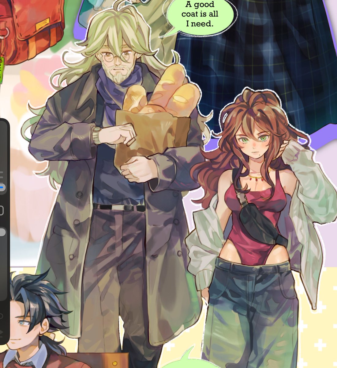konpeitopanic's tweet photo. unfortunately i haven’t had time to draw for OT2’s 3rd anniversary but i can finally share some progress of my next illust fanbook with you all 🥹 https://t.co/YFz7cL9oQx
