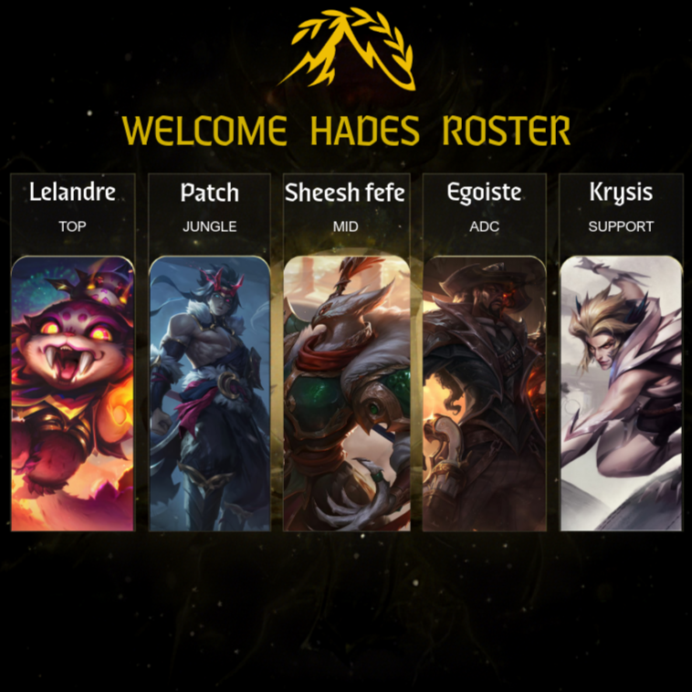 OlympusEsport_'s tweet photo. 🏦Présentation : Roster HADES🏦
⬆️Top : @Lelandre_lol
🌲Jgl : @Patchl0l
🎇Mid : @CvprisunFEFE
🔫Adc : Egoiste
💊Supp : @KrysisNavess
Ils sont là pour en découdre 🔥
#GoOlympus #lolfr https://t.co/lC2b6UOTKY