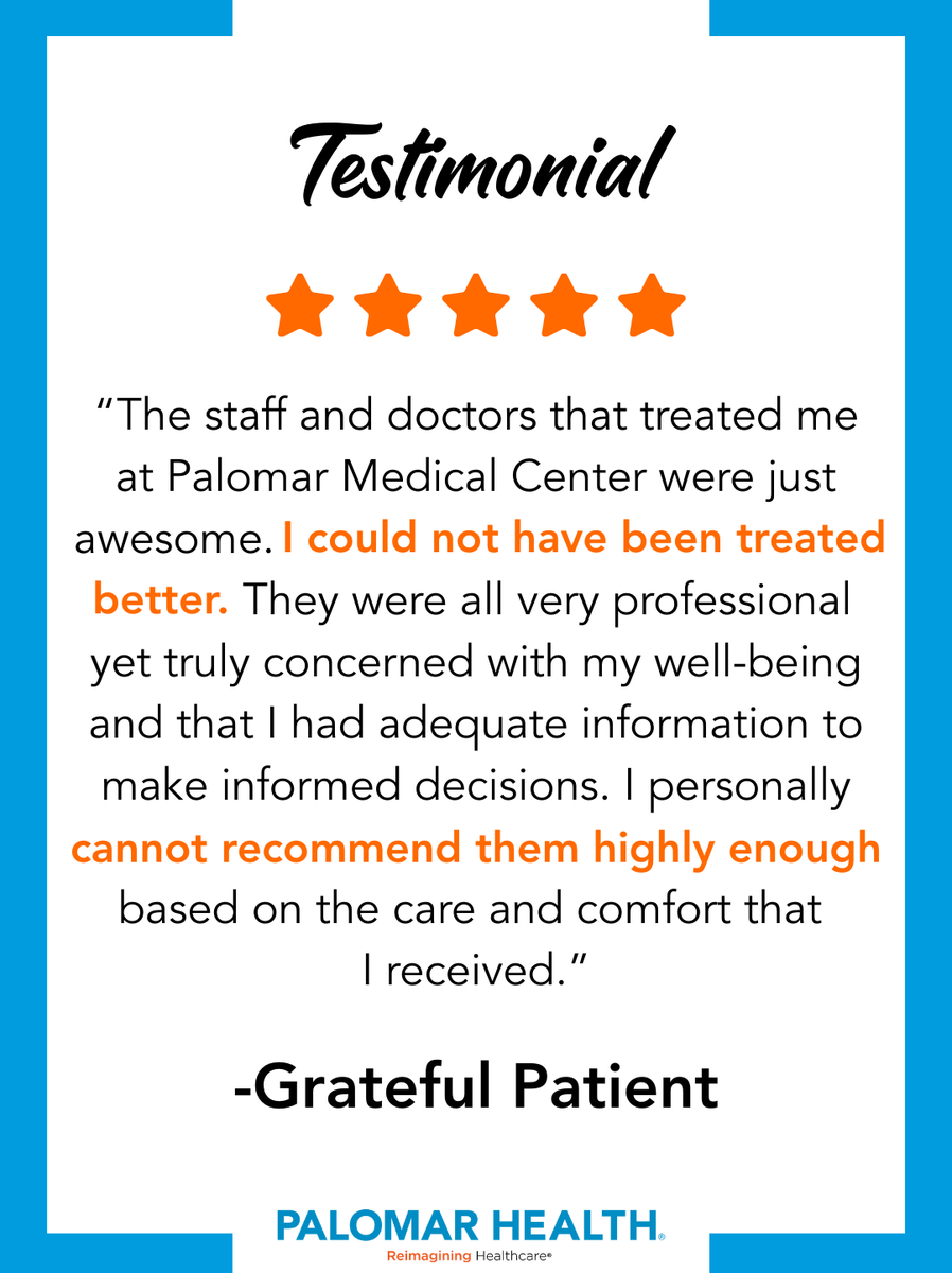 Palomar Health tweet media