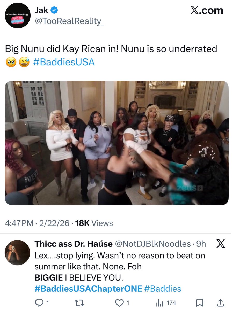 The_ZeusNetwork's tweet photo. Yeahhh!! ๐๐พ #BaddiesUSAChapterONE hit #5 on the TWITTER โXโ charts with fans sounding OFF about #Janelle, @PVDBIGGIE , #KayRican, @scotlyndryan, @iambiglex__, @MariahLynBoss, #Nunu, @summernoneother, @tinkaabellaaa_ & @djskyhighbaby!! ๐ฅ Swipe ๐๐พ to see & comment!!๐๐พ https://t.co/BUPwLTy4PK