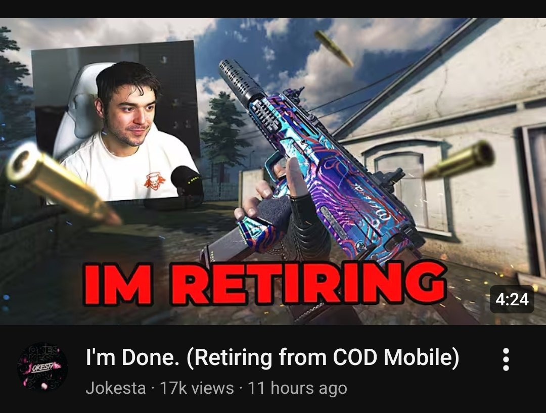 Codm Owner Another well know codm youtuber is leaving the game