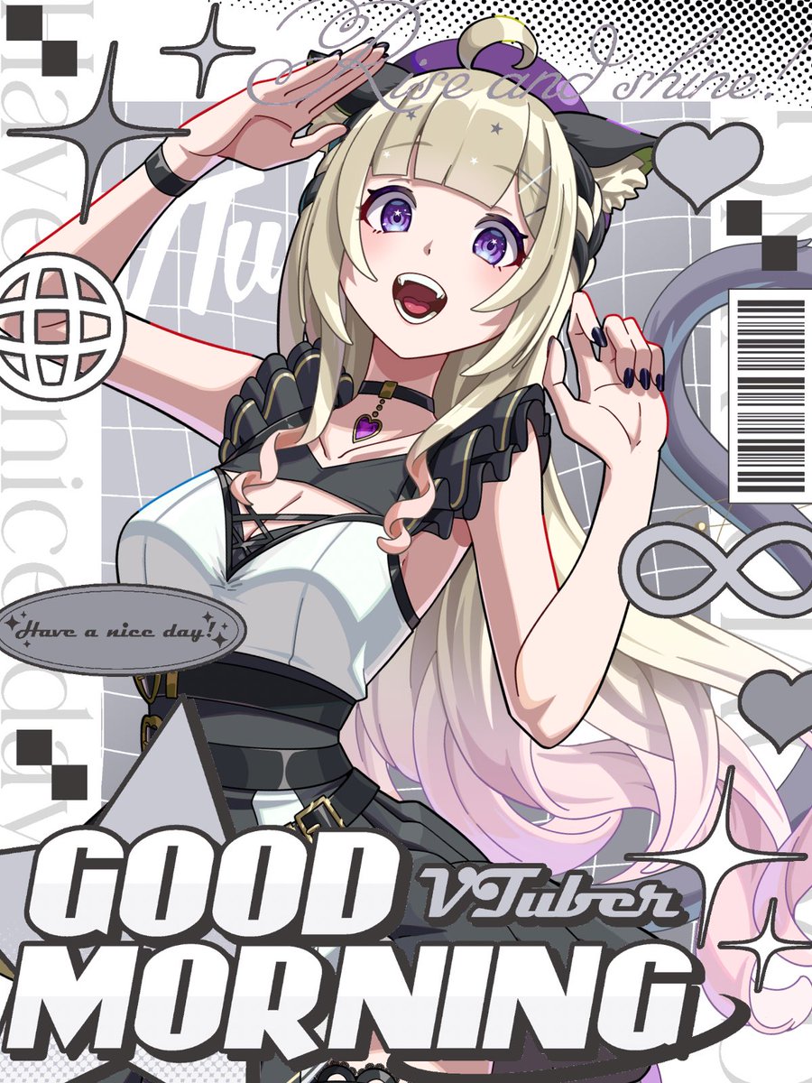 おはぐぅ⭐️🐾 本日のお昼の配信あります🐈‍⬛💜 雑談です