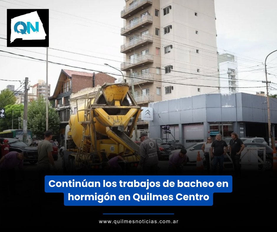 El Municipio de Quilmes informa que continúan ejecutándose trabajos de bacheo en las avenidas y arterias principales de Quilmes Centro, como Hipólito Yrigoyen, Alberdi, Mitre y Brandsen, entre otras.
quilmesnoticias.com.ar/2026/02/23/con…