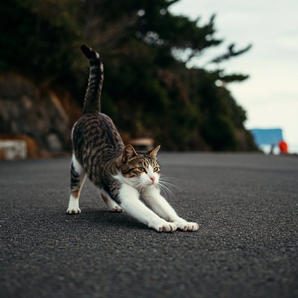 freenekochan's tweet photo. のび〜〜っと伸びをする愛しい猫ちゃん 🐱✨
リラックスした瞬間をシェアします！
#猫 #リラックスタイム #猫好きに捧げる https://t.co/rQQsTwkTMp