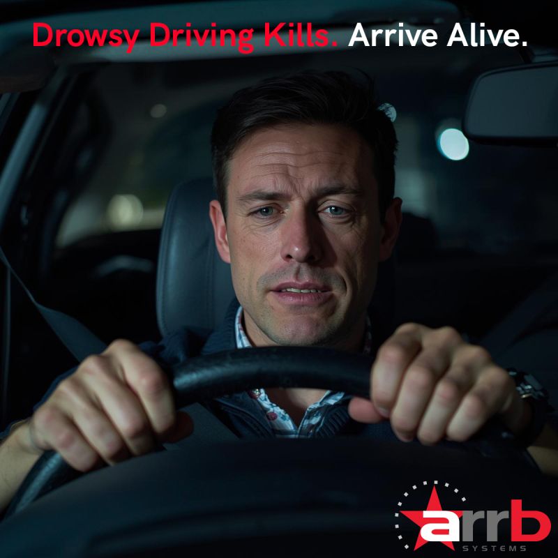 ArrbSystems's tweet photo. 𝐍𝐚𝐭𝐢𝐨𝐧𝐚𝐥 𝐃𝐫𝐢𝐯𝐞𝐫 𝐅𝐚𝐭𝐢𝐠𝐮𝐞 𝐖𝐞𝐞𝐤 
Driver fatigue affects us all. It puts drivers, families, colleagues, and communities at risk. Safe roads start with safe decisions.

• Before you drive, ask: Am I well rested?
• While driving, watch for signs like yawning, drifting, 
   or missing kilometres. If tired, pull over.
• Plan breaks on long trips — even 15 minutes helps.
• Speak up if someone’s too tired to drive.
• Rest isn’t weakness. It’s responsibility.

𝐃𝐫𝐢𝐯𝐞 𝐫𝐞𝐬𝐭𝐞𝐝. 𝐃𝐫𝐢𝐯𝐞 𝐬𝐚𝐟𝐞. 𝐀𝐫𝐫𝐢𝐯𝐞 𝐡𝐨𝐦𝐞.

#ARRBSystems #RoadSafety #NationalDriverFatigueWeek2026