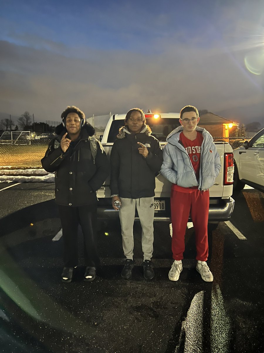 Calm field workout with the boys