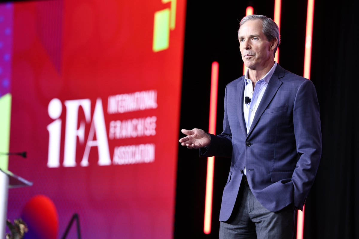Franchising411's tweet image. IFA 2026 Hall of Fame Inductee, Greg Flynn from Flynn Restaurant Group LLC: "Our goal is not just to be bigger — but to be better." #IFA2026