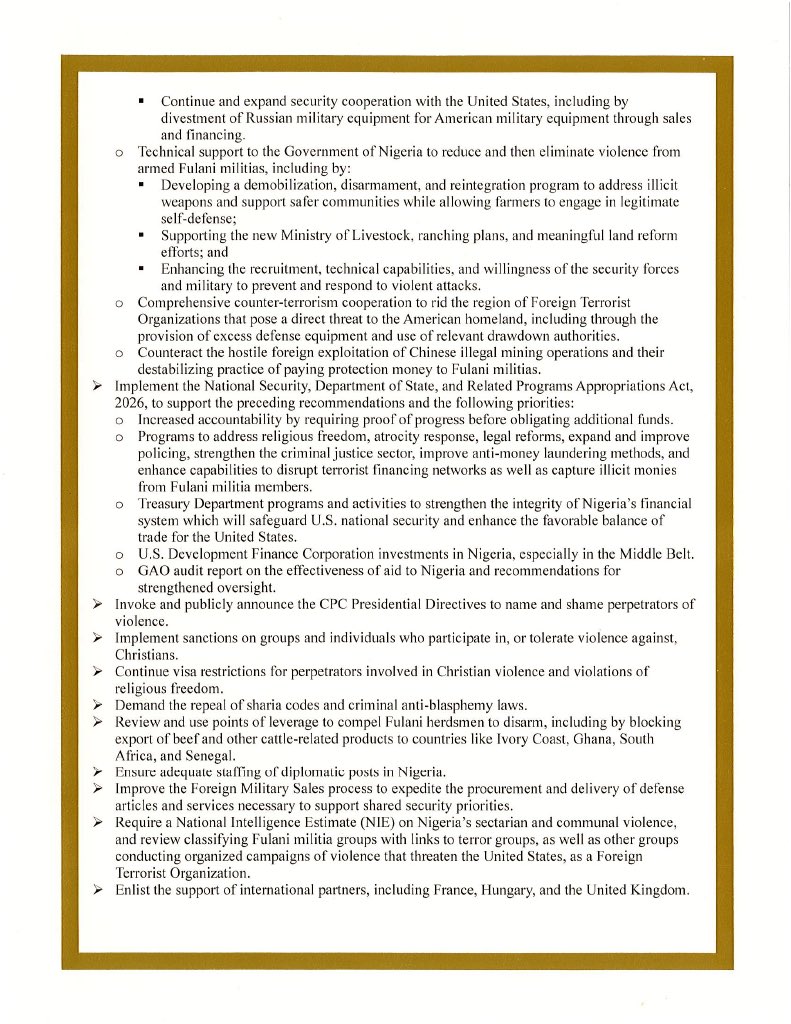 The U.S. will NOT turn a blind eye to Christian persecution. This report shows the unrelenting plight Christians have faced for years in Nigeria. 

Thanks to <a href="/POTUS/">President Donald J. Trump</a>, America is paying more attention and leading with strength to protect religious freedom throughout the globe.
