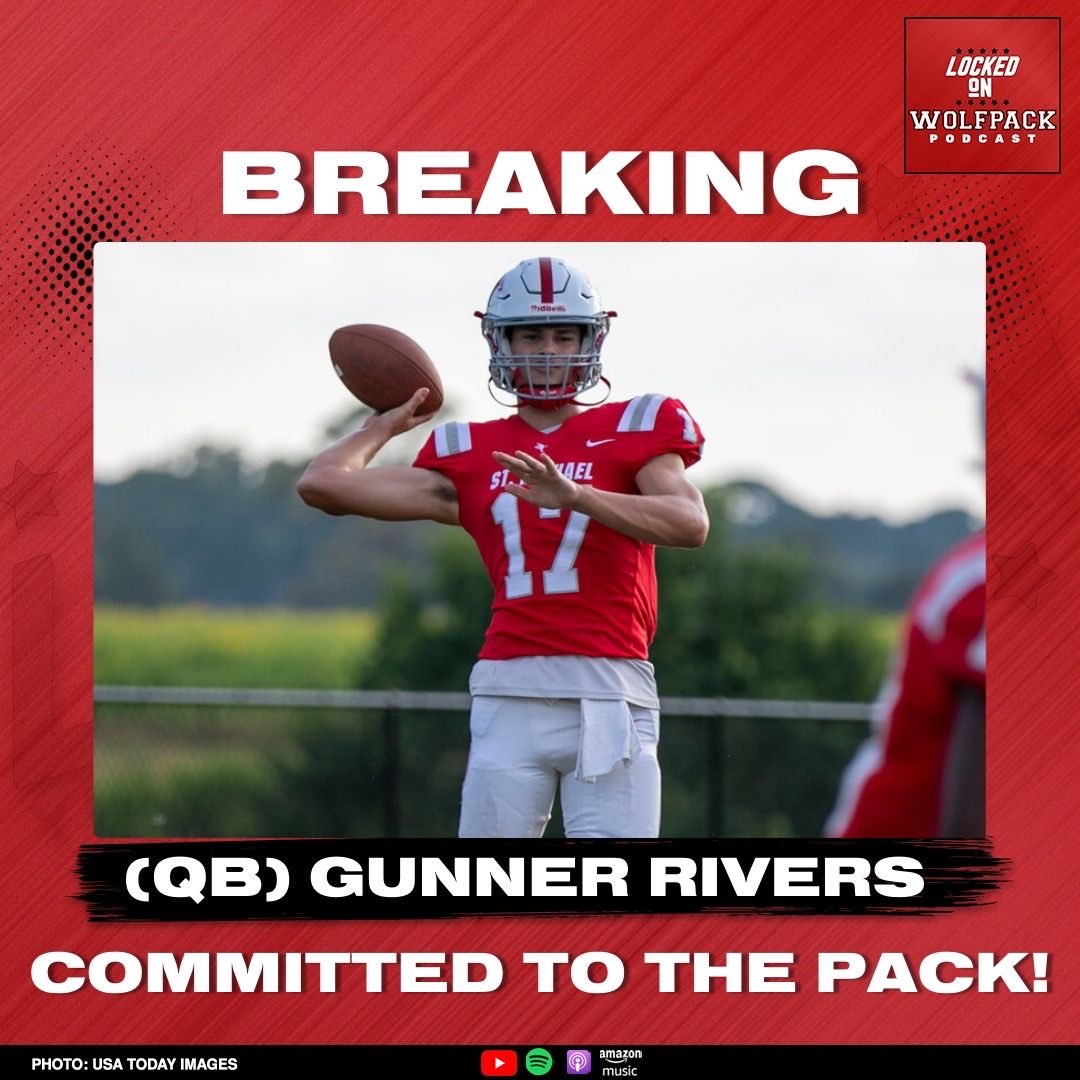 BREAKING: Top QB Gunner Rivers has Committed to NC State in the 2027 Recruiting Class. 

He’s Coming Home!!!!