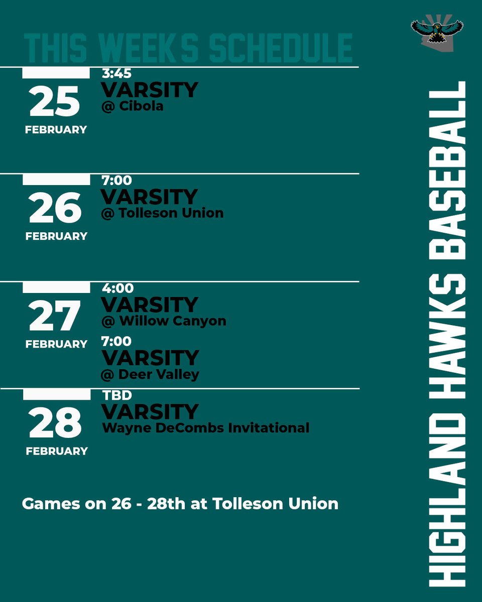 Highland Hawks Baseball tweet media