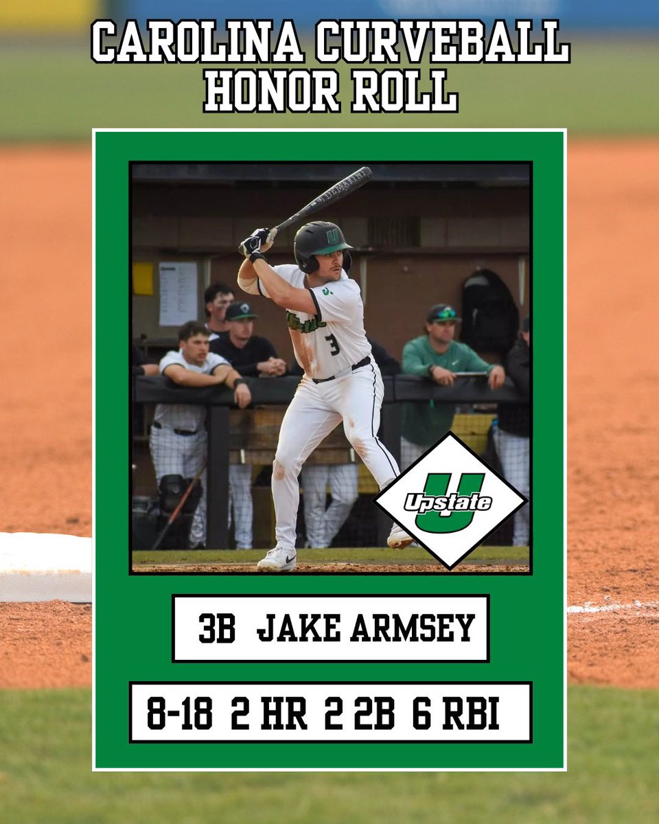 CarolinaCurveBB's tweet photo. Carolina Curveball Honor Roll Week 2 📂

Jake Armsey has been RAKING for the Spartans to start the year⚔️ https://t.co/7rPNE95Ol2
