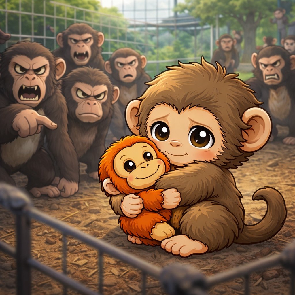 Punch_token's tweet photo. Punch is not loved. He gets insulted and laughed at by the other monkeys 🐒💔
But they don’t see his strength… they don’t see his future 🚀
One day, Punch will become one of the greatest monkeys in the world 👑
Believe in him now 🟢
Or regret it for the rest of your life. 🚀 https://t.co/M3zBBUKXa7