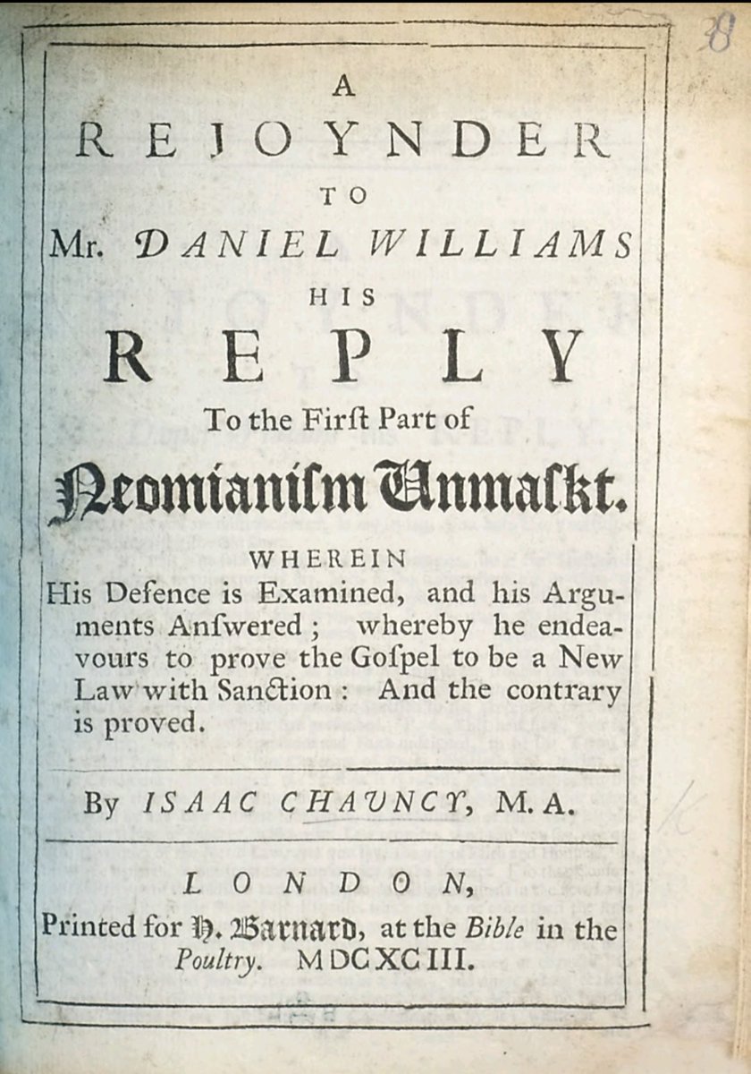 Read Baxter in the quoted post, and then read Isaac Chauncy's response to Daniel Williams (Pg.6). This is why Chauncy believed Williams was sanitising his true position:

'I grant you deny merit; and I profess, Sir, I would not willingly wrong you by any false imputation.