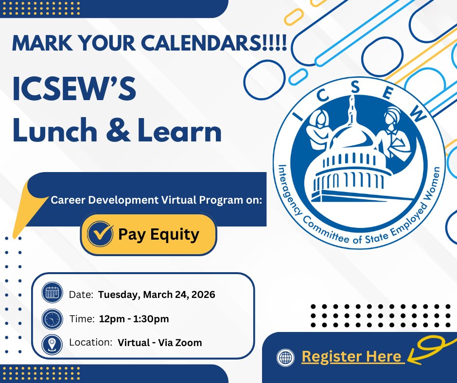 ICSEW's tweet photo. Join us for a Career Development Lunch &amp; Learn Session on Pay Equity https://t.co/3hMpzBp6Dw