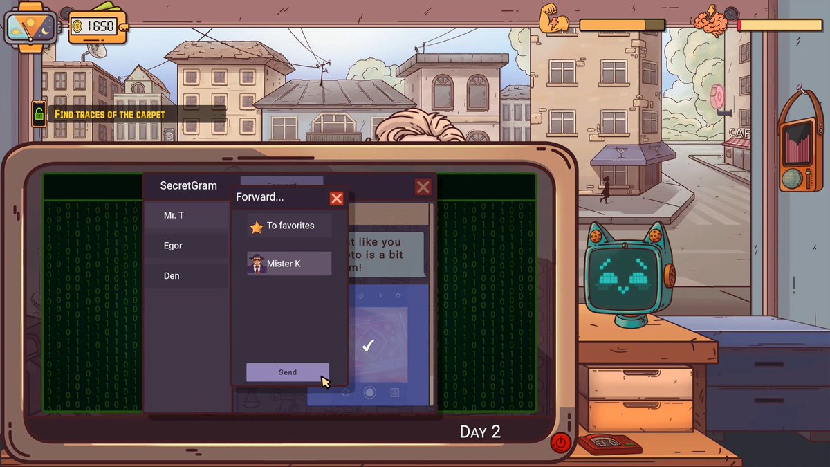 BSpaghettiCat's tweet photo. #SteamNextFest TIME LET'S GOOO

In Trusted Hands demo is playable now!!!

- repair phones (and snoop a little)
- work with shady orgs and journalists
- overcharge, evade taxes, take out loans (but all COZY)

Watch, play, wishlist:
https://t.co/lt0pYNIqjm

#gamedev #indiegames https://t.co/3Acy3wcLq4