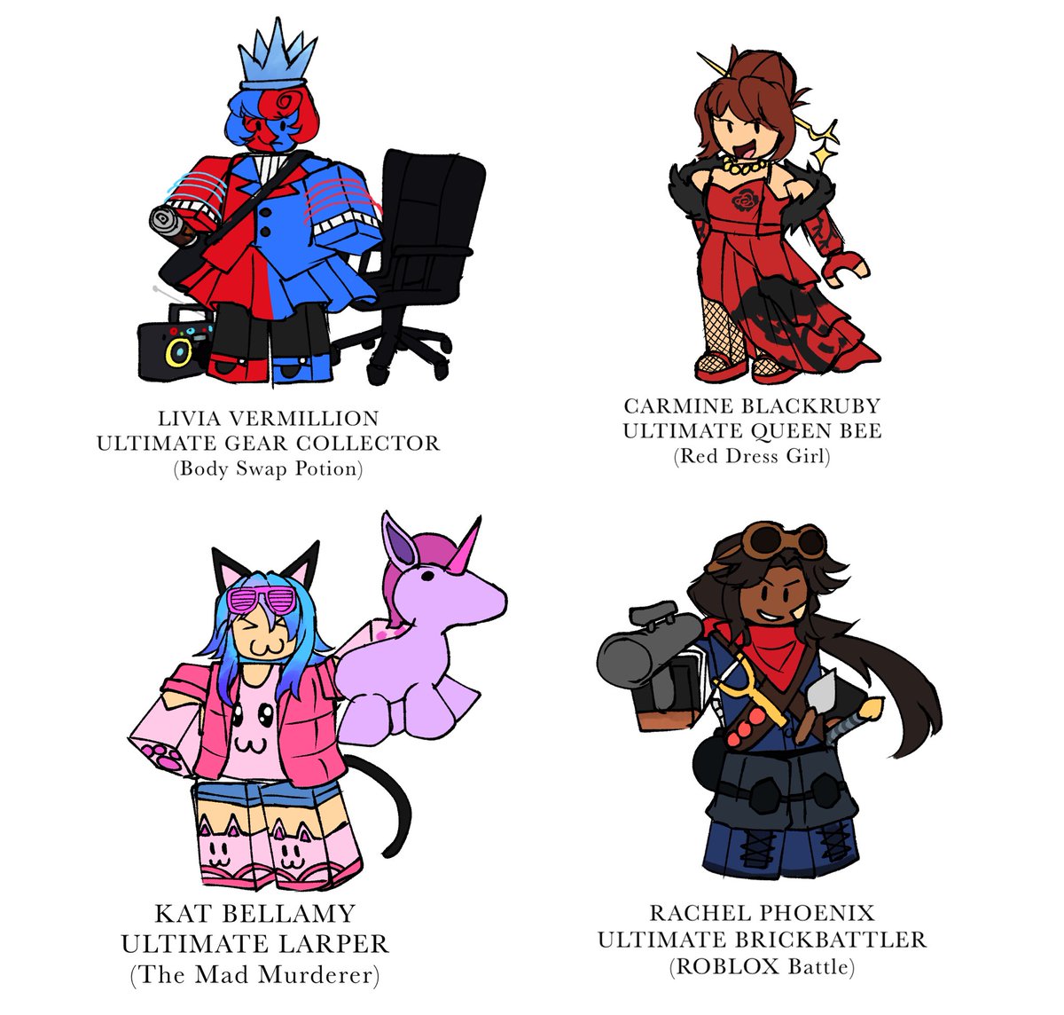 here's my asym conc- haha i'm joking we doing roblox danganronpa game concepts now