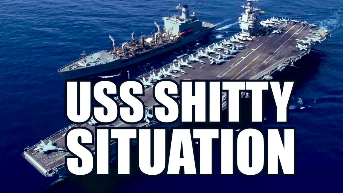 BREAKING: 80% of the toilets on the USS Gerald Ford, the biggest aircraft carrier in the world, are reportedly flooding delaying the U.S.’s plan to launch a war against Iran. The most corrupt empire in the world is literally drowning in its own shit.