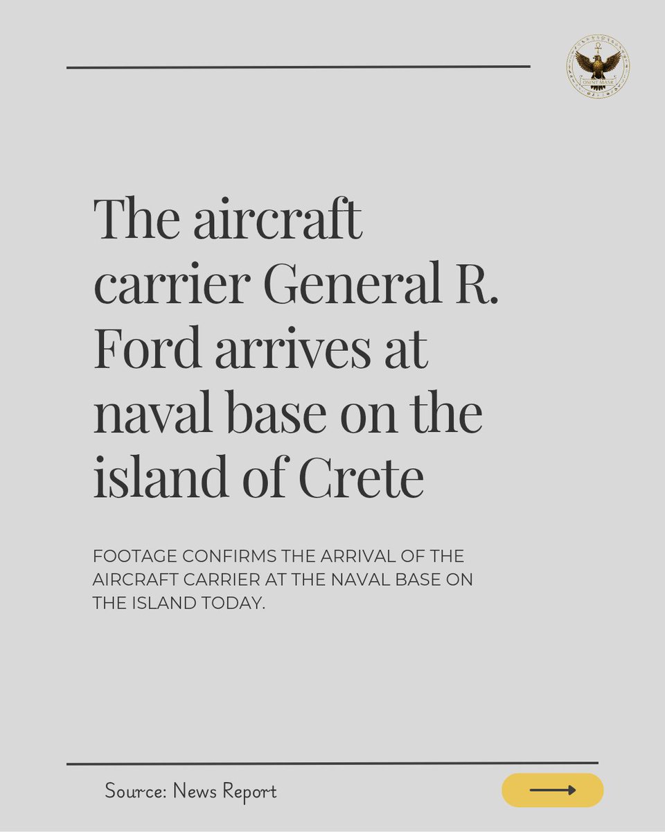 OSINT_MASR's tweet photo. Report on the arrival of the Twelve-day carrier strike group to Crete

#creteisland #CSG12 https://t.co/OFRO637T09