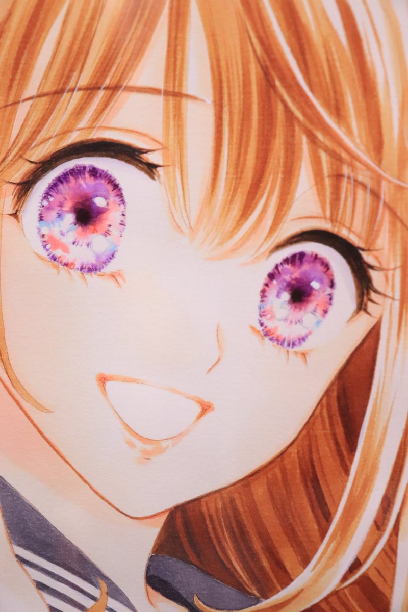 こちらは最近描いた桜と揚羽のカラーです。水彩紙はその都度新しい紙を