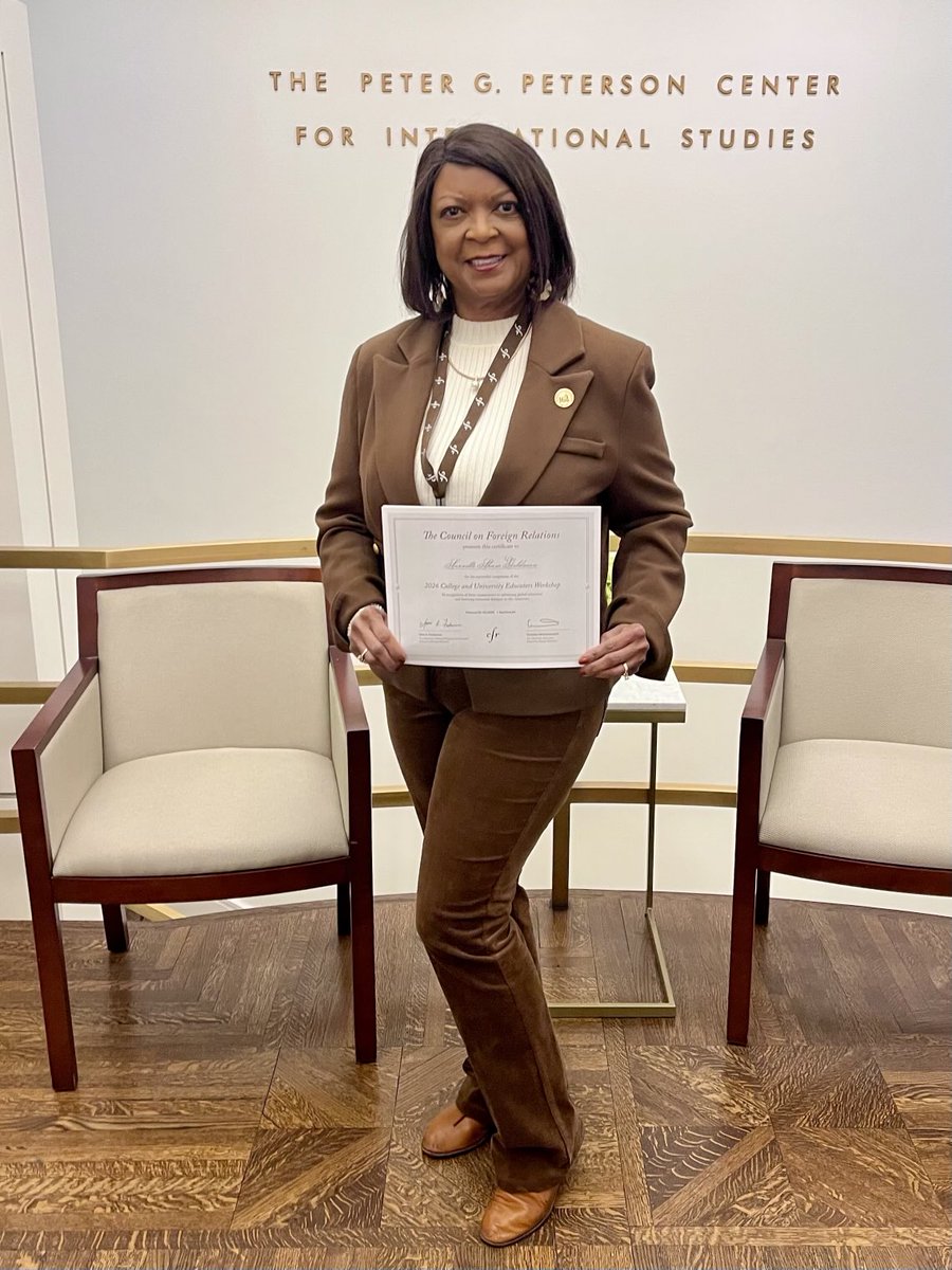 DrHealthyChef's tweet photo. I am grateful for the opportunity to have participated in the 2026 cohort of college educators Workshop at the Council on Foreign Relations. ⁦@Inspira60303418⁩ @uapbinfo⁩ ⁦@UAPBLionsAD⁩ ⁦@Juanwebsterlive⁩ ⁦@DrAntGraham⁩ https://t.co/9Bnhtvf0d9