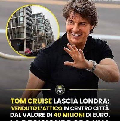 Tom Cruise molla Londra per sempre dopo una brutale rapina alla Rolex sotto casa sua: 6 balordi con machete e martelli, rubano 20 orologi in 3 minuti. 
"Zona degradata, non mi sento più al sicuro"
Il multiculturalismo in salsa woke ha fallito