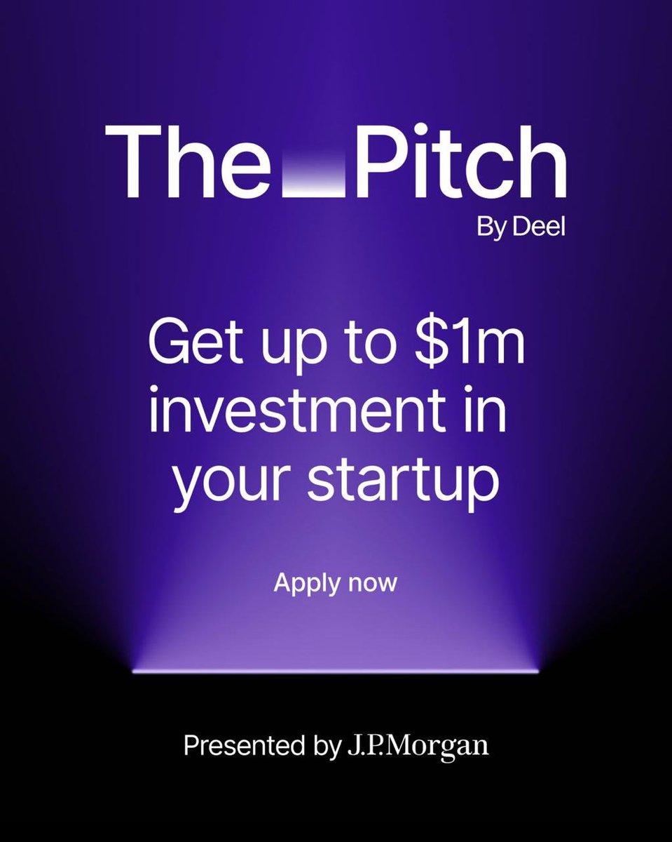 We've launched a global tournament with $15M in prizes for startups:

- Top 10 get $1M each
- 100 regional winners will get $50k

If you're a founder in the Pre-seed to Series A stage, this is for you.
Enter with your 2-minute pitch

Deadline to join 1st regional final: March 13