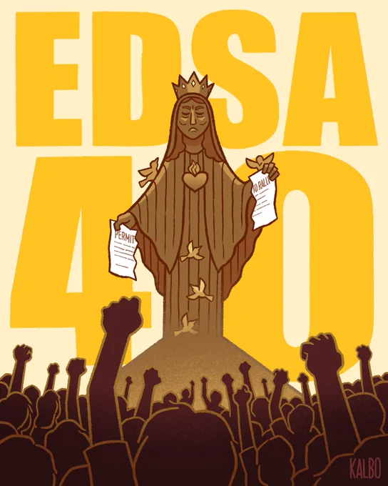 BAHAIN NATIN ANG EDSA SA IKA-40 NA ANIBERSARYO NG PEOPLE POWER! WALANG PERMIT-PERMIT SABI NI MAMA MARY!